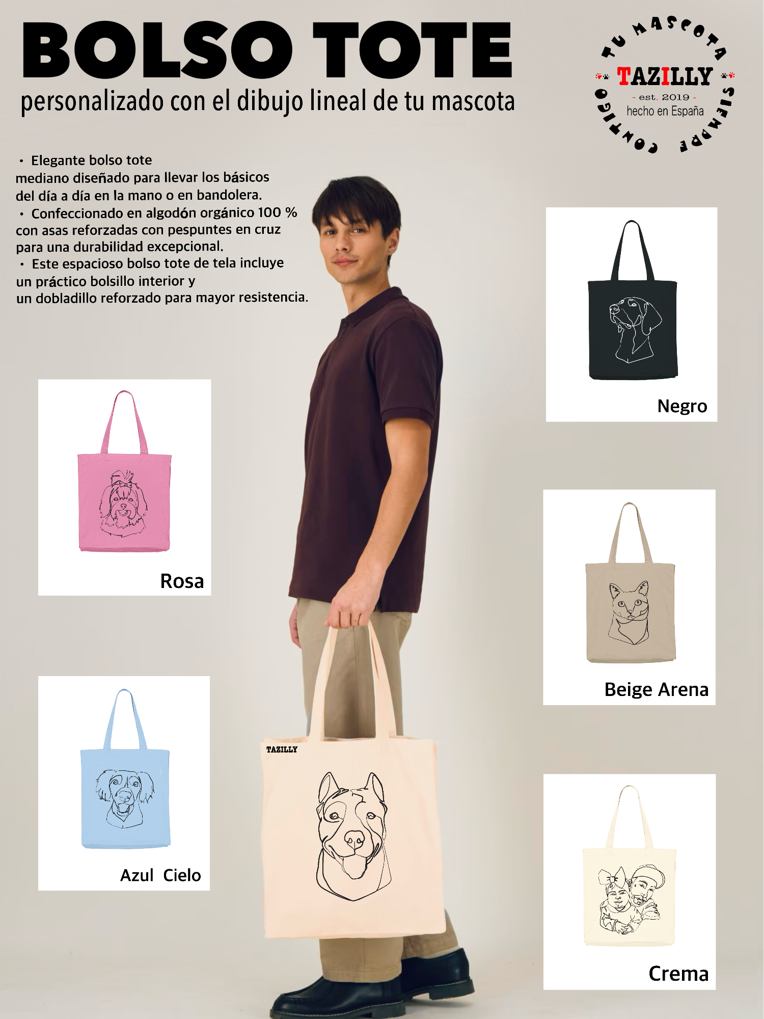 Bolso Tote - Lineal -